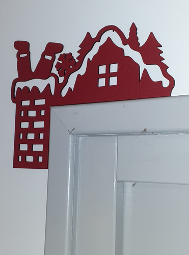 Décoration de porte - Noël